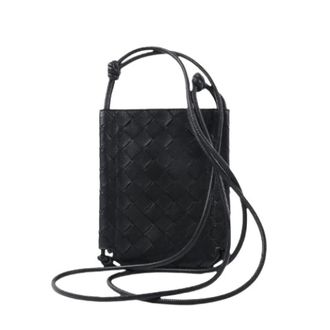 Bottega Veneta Pre-owned Cross Body Bags, female, Black, Size: ONE SIZE Pre-owned Intrecciato shoulder bag