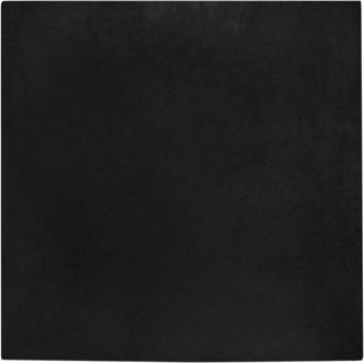 vidaXL Alfombra De Piel Sint&eacute;tica De Conejo Olite Negro 240 X 240 Cm Vidaxl