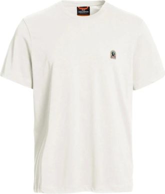 Parajumpers T-Shirts, male, White, Size: XL Patch T-Shirt