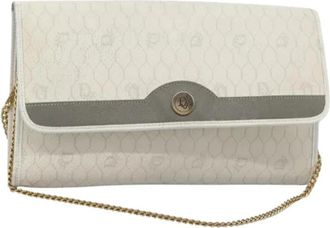 Dior Pre-owned Plastic Schoudertas - Dames - Vintage Clutch - Wit - ONE Size - Leer - Vintage