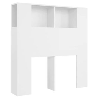 Berkfield Home Headboard Cabinet White 100x18.5x104.5 cm