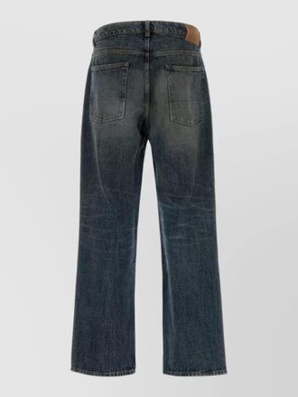 Our Legacy wide leg denim trousers faded effect