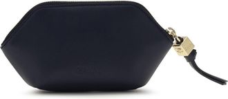 Ganni Womens Bou Coin Purse Black-Iris Wallet Black/iris