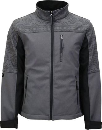 Hooey Mens Jackson Softshell Jacket In Heather Grey