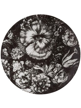 Fornasetti Variazioni n.315 wall plate - unisex - Porcelain - One Size - Black