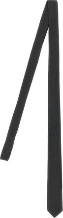 Saint Laurent Black Monogram Tie