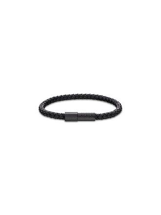 Calvin Klein Pulsera De Piel Trenzada Y Acero