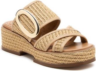 Kelsi Dagger Nina Platform Slide Sandal in Natural at Nordstrom, Size 9.5