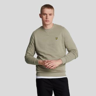 Lyle & Scott Heren Sweatshirt met ronde hals (Beige)