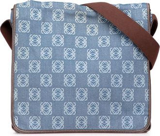 Loewe Borsa a tracolla Denim con motivo Anagram 2003 - Blu