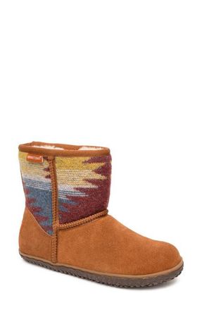 Minnetonka Tali Faux Fur Lined Boot in Brown Multi at Nordstrom, Size 10