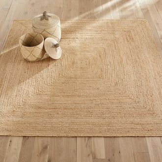 AM.PM Vierkant tapijt in jute, hand geweven, Hempy