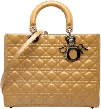 Dior Pre-owned Lady Dior Handbag - Dames - Vintage Handtas - Bruin - ONE Size - Vintage