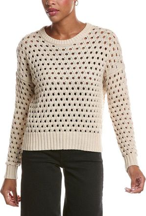 Autumn Cashmere Mesh Crewneck Sweater