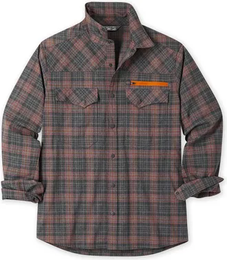 Stio | Mens Eddy Slope Shirt Long Sleeve, Size Extra Large in Raven Plaid