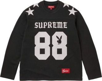SUPREME x Playboy SS26 L/S Football T-Shirt Black SUP-SS26-043-BLK