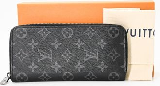 Louis Vuitton Black Monogram Eclipse Monogram Eclipse Long Wallet (Bi-Fold) (Pre-Owned)