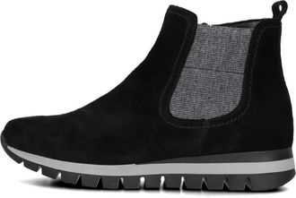Gabor Chelsea Boot 451 Zwart Su&egrave;de - Dames - Chelseaboots - Zwart - 37 EU - Su&egrave;de - Schoenen