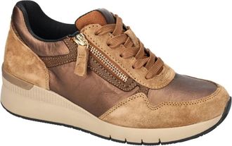 Gabor 56.418.15 Wedge Sneaker - Dames - Sneakers - Bruin - 38 EU - Leer - Schoenen