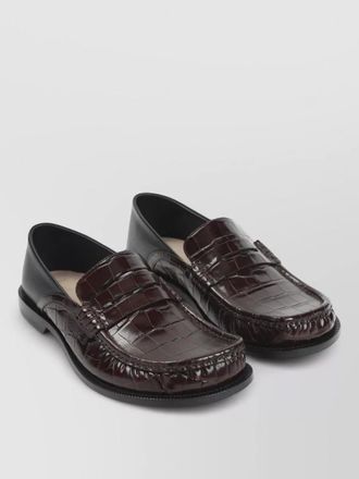 Loewe leather loafers