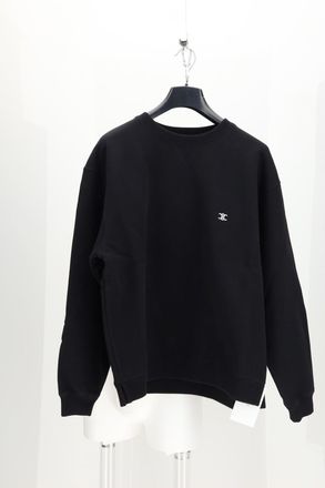 Celine Mens Relaxed Sweatshirt Black-White-Red Cotton Sweatshirts Black/white/red Sweater