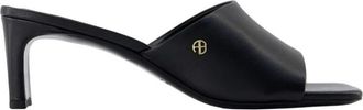 Anine Bing Schoenen, Dames, Zwart, 41 EU, Leer, Jayden Mule Sandaal