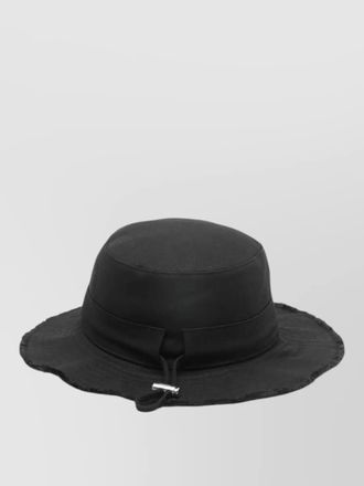 Jacquemus artichaut flat crown hat frayed brim