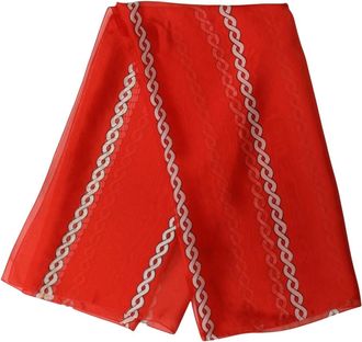 Dolce & Gabbana Foulard Sjaal - Dames - Zijden sjaals - Rood - ONE Size - Accessoires