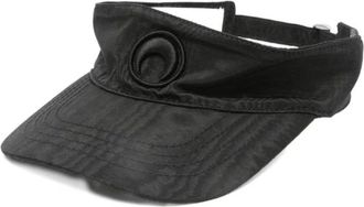 Marine Serre Caps, female, Black, Size: ONE SIZE Moon Visor Cap