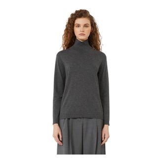 Max Mara Trui Kiku - Dames - Coltruien - Grijs - S - Truien & Vesten