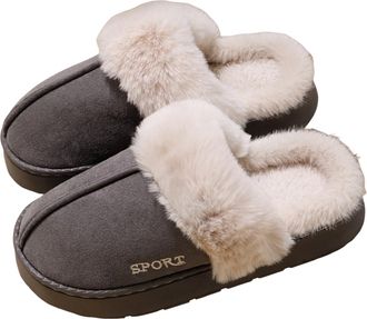 Generic home slippers for women House Slippers for Women,Fuzzy Mens Slippers,Casual House Shoes Memory Foam Womens Slippers Outdoor Indoor Warm Plush Bedroom 