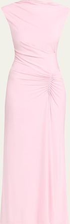 SIMKHAI Acacia Draped Jersey Midi Dress