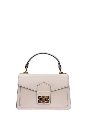 Roberta M Beige Rundleer Tas