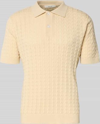 Selected Regular Fit Poloshirt aus reiner Baumwolle Modell MATTIS in Sand, Gr&ouml;&szlig;e XXL