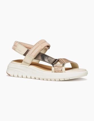 Geox Womens D Flextride S Womens Sandals - Gold - Size: 7.5