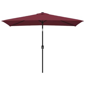 vidaXL Sombrilla De Jard&iacute;n Con Palo De Metal Rojo Burdeos 300x200 Cm Vidaxl