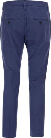 Dondup Mens Alfredo - Slim-fit Cotton Trousers - Medium Blue - Size 30 (Waist)