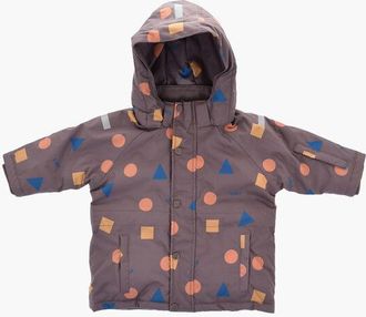 Tiny Cottons Padded Jacket with Geometric Print and Removable Hood size 10 Y