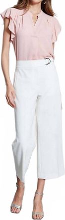 Elie Tahari The Della Pants In White