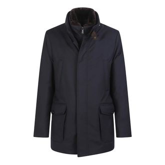 Moorer Jassen, Heren, Blauw, L, Polyester, Drive Pum Jacket