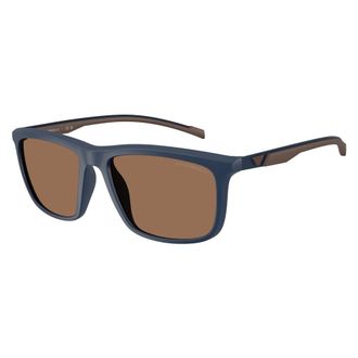 Emporio Armani Ea4278U Zonnebril - Heren - Accessoires - Blauw - Maat: 57 MM Zijde