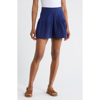 The Great. The Pleated Shorts in French Blue at Nordstrom Rack, Size 3 (Fits Like 12-14 Us)