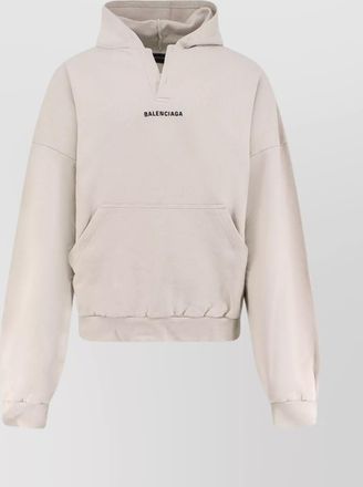 Balenciaga hooded cotton sweatshirt kangaroo pocket