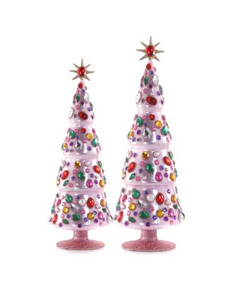 Cody Foster & Co. Set Of 2 Handcrafted Collected Gem Trees