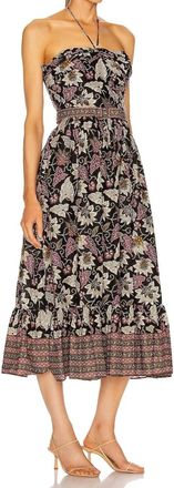 Alexis Aniessa Midi Dress In Palm Batik