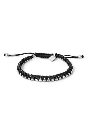 Thompson Black Agate Knot Friendship Bracelet at Nordstrom