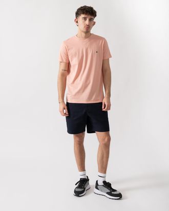 Lacoste Mens Crew Neck T-Shirt in Coral Cotton - Size X-Large