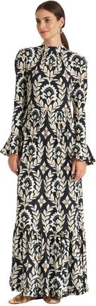 La DoubleJ Regal Vintage Ghirlanda Jurk - Dames - Maxi kleedjes - Veelkleurig - XS - Kleedjes