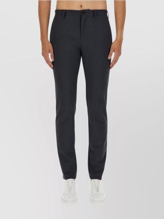 Theory straight fit trousers with side and back pockets