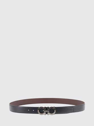 Ferragamo Gancini Reversible Hammered Leather Belt